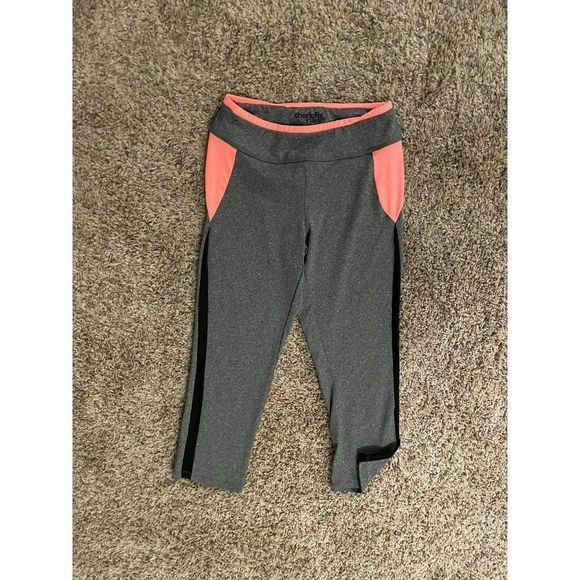 Workout Women's Grey Yoga Athletic Stretch Leggings & exercise tights Size small - Picture 5 of 11